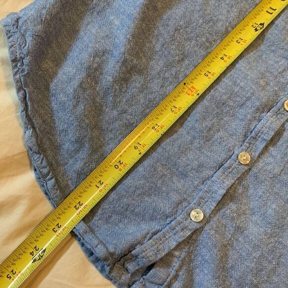 ORVIS, button down long sleeve, S/CH, linen/rayon, soft, light, airy - Picture 8 of 11